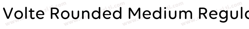 Volte Rounded Medium Regular字体转换
